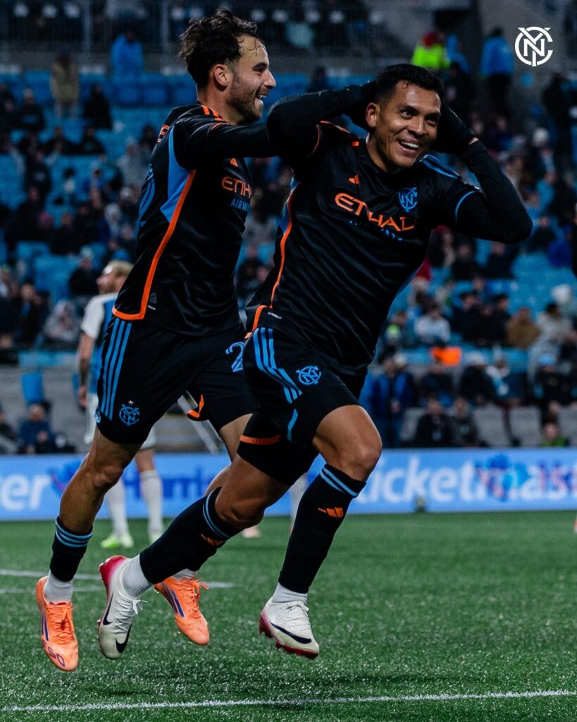 Alonso Martínez, jugador del partido entre NYCFC y Charlotte FC.