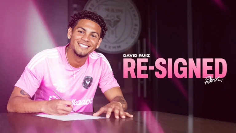 David Ruiz firmó su contrato con Inter Miami.