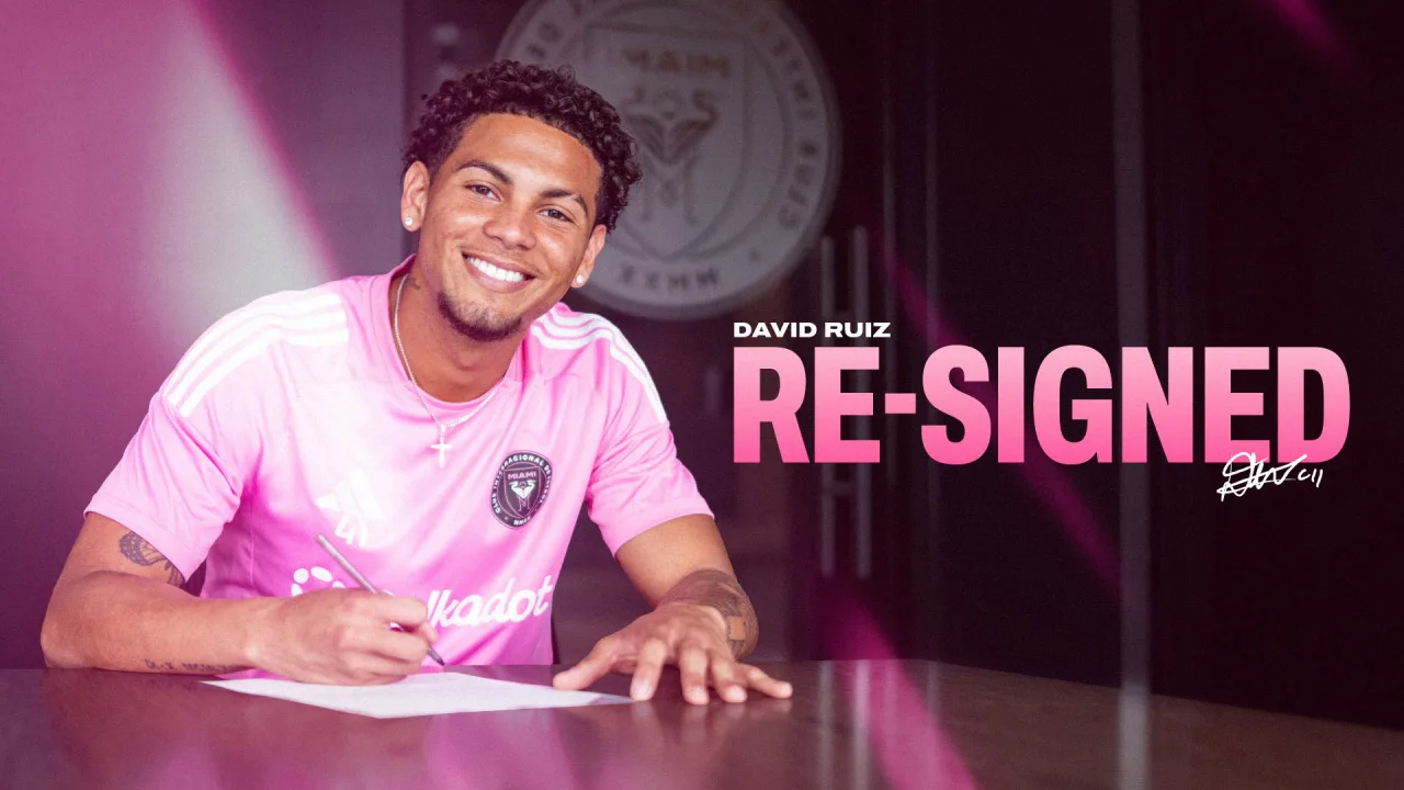 David Ruiz firmó su contrato con Inter Miami.
