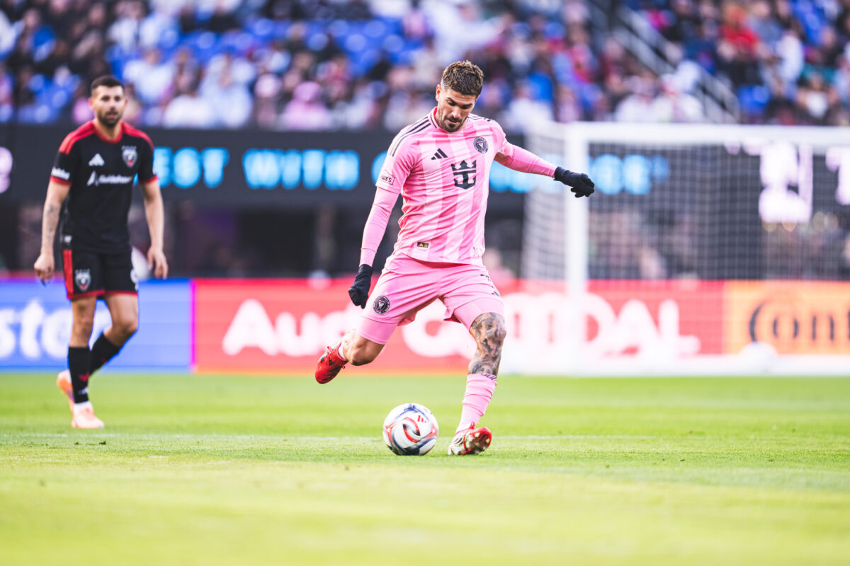 Rodrigo De Paul anotó uno de los goles del Inter Miami. 