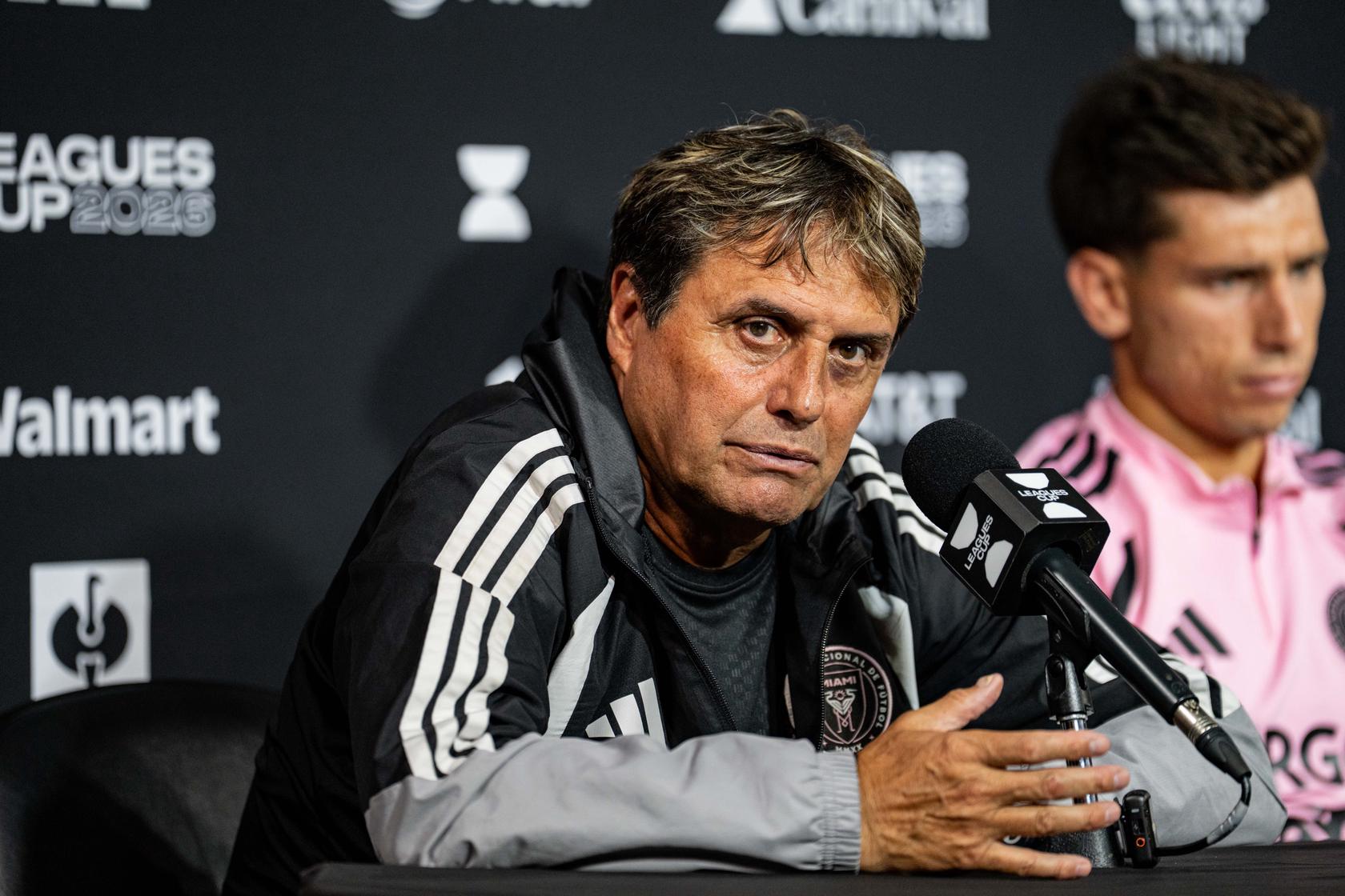 Guillermo Hoyos en conferencia de prensa previo al Inter Miami vs León