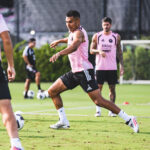 Jugadores de Inter Miami entrenan de cara al partido ante Leon
